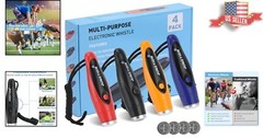 Electric Whistles 4 Pack – Loud, Durable, and Perfect for All Sporting Events