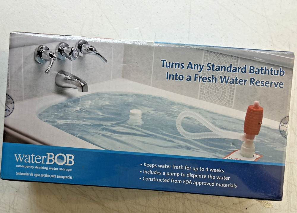 waterBOB Emergency Drinking Water Storage Up To 100 Gallons Survival Kit Fresh