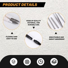 12 Pieces Paracord Fids Accessories, Stainless Steel Lacing Needles with7802