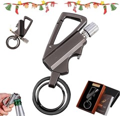 Permanent Match Infinity Lighter, 3-In-1 Keychain Bottle Opener Igniter Reusable
