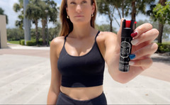 2 PACK Black Police Magnum pepper spray .75oz Tactical Self Defense Security