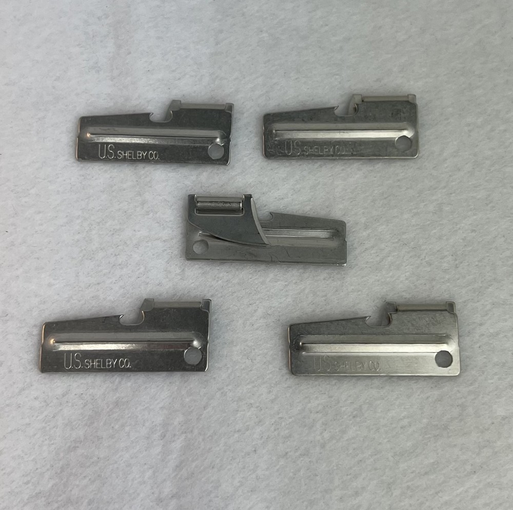 lot of 5 Military P38 Can Openers US Shelby Co New Steel M006