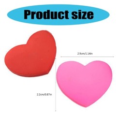 10Pcs Silicone Tennis String Dampener Heart Shape Tennis Racket Damper