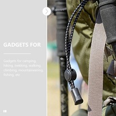 4Pcs Hiking Pole Holder Straps Elastic Rope for Backpack Cargo Tightening