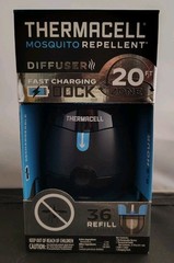 Thermacell Mosquito Repellent Diffuser Fast Charging 20ft Zone Refill Included