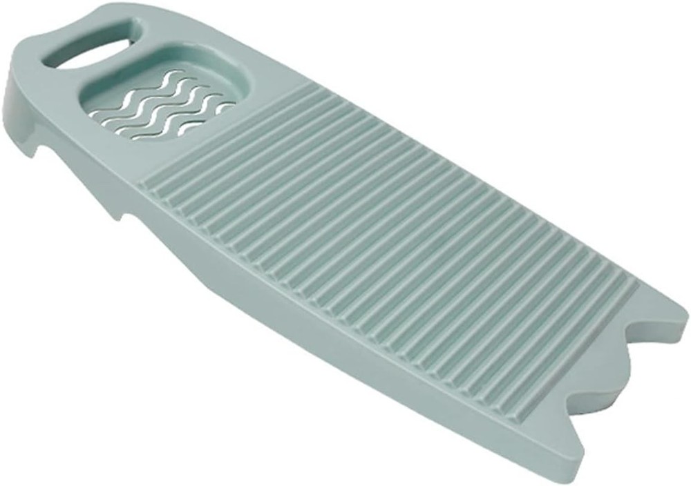 Non-Slip Laundry Washing Board, Household Washboard, Hand Large, E-Light Blue