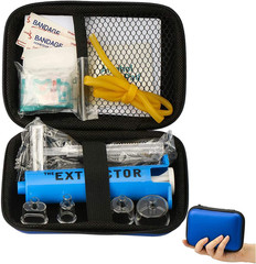 Snake Bite Kit, Bee Sting Kit, Emergency First Aid Supplies, Venom Extractor Suc