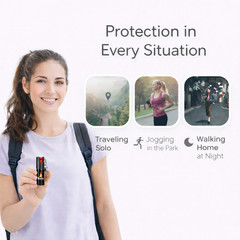 Lot of 6 BURN Pepper Spray 1/2oz Keychain Unit Safety Lock Self Defense Security