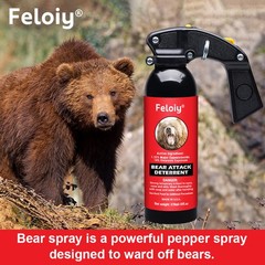 Bear Spray Repellant W/ Spray Bag W/ 1 Pack Free Peper Spray 1/2oz