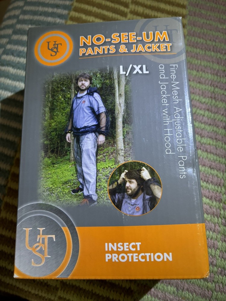 UST No See Um Pants And Jacket/Hood Insect Protection Suit/Size L/XL