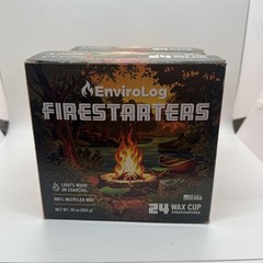 TWO Firestarter Cups 24 Count For Bonfires Fire Pits Bbq Charcoal Grills Smokers