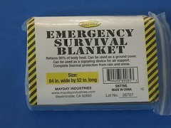 2 Emergency Space Rescue Solar Mylar Blankets 52″x84″ Foil Mayday SH77,SH77ML
