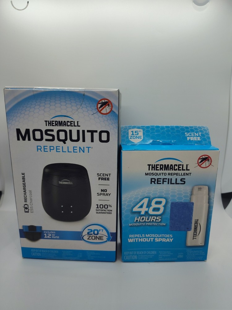 Thermacell E55X Rechargeable Mosquito Repellent 20ft Protection + 48hr Refill