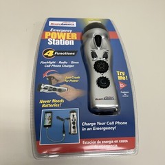 Ready America Emergency Power Station Flashlight Phone Charger Radio