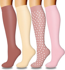 Compression Socks for Men and Women 15-20 mmHg Graduated Support Athletic Travel
