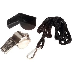 Vintage Style Metal Spirit Whistle with Lanyard and Enamel Finish