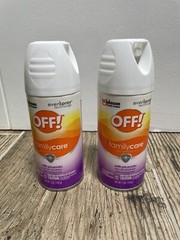 OFF Family Care Insect Repellent VIII Picaridin Aerosol Spray 5 oz Lot of 2