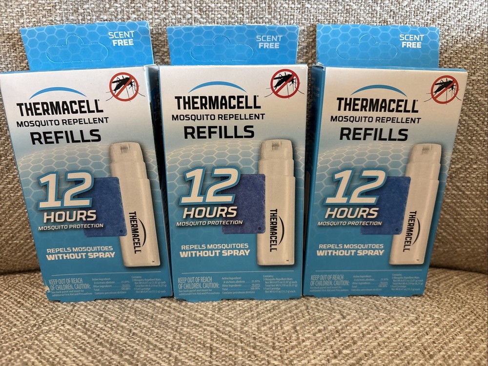 3 Pk / Thermacell Mosquito Repellent /12hrs Refill Packs