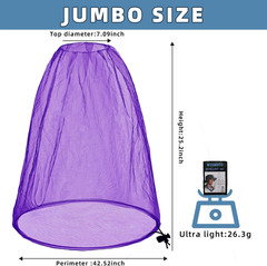 Oversized Mosquito Net 42 X 25 Inches Ultra Large Mosquito Head Net Face Neck