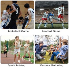 Referee Set Football, Sports Referee Cards with 4 Metal Whistle,…