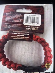 Box of 120 PARACORD Survival Bracelets 7’ Rope.Assorted Sizes & Colors.