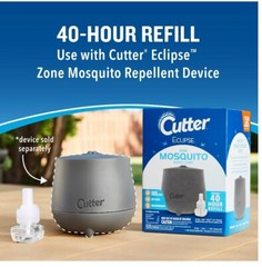 Lot of 2 Cutter Mosquito Repellent 40-Hour Refill – Use w/ Cutter Eclipse Zone
