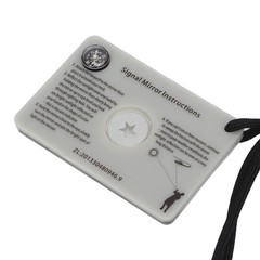 Survival Emergency Signal Mirror With Lanyard Reflector Glass Mirror For Outdoor