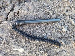 Ferro Rod Fire Starter – The BigDaddy – Pink and Black – 5in by 1/2in