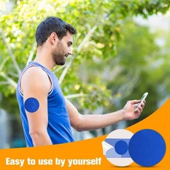 SafStk 40Pack Libre 3 Plus Sensor Covers Waterproof Multi Colors Breathable &