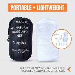 Breathable Mosquito Net with Integrated Carry Bag – Ideal for Outdoor Relaxation