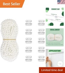 Stylish 10M Blind Bead Chain Cord – Manual Operation with 10 Connectors Included