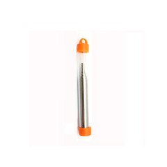 Stainless Steel Barbecue Blow Fire Tube Mouth Blowpipe for Outdoor Beach Garden