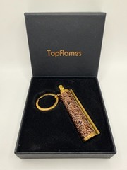 Top Flames Ferro Rod Flint Fire Starter Keychain – New in Box
