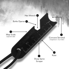 Fire Starter Flint Scraper Striker Survival Gear Ferro Rod Outdoor Camping Tool