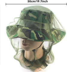 6 Pack Mesh Mosquito Head Net Face Neck Fly Netting Hood for Camping Hiking