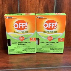 2 pack Off! Botanicals Plant-Based Insect Repellent Towelettes 10 Count
