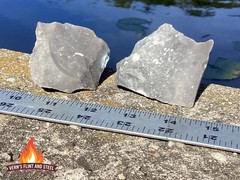 2 English Flint Rocks For Flint And Steel, Small Between 2-1/4″ – 2-3/4″ Length