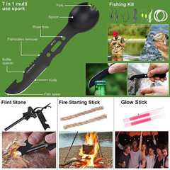 216 Pcs Survival First Aid Kit Emergency Gear Camping Hiking Disaster Prep