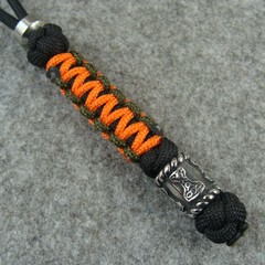 Handmade 550 Paracord Knife Lanyard With Stainless Steel Beads