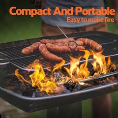 72PCS Waterproof Fire Starters Natural Wood Charcoal BBQ Grill Camping Fire Pit