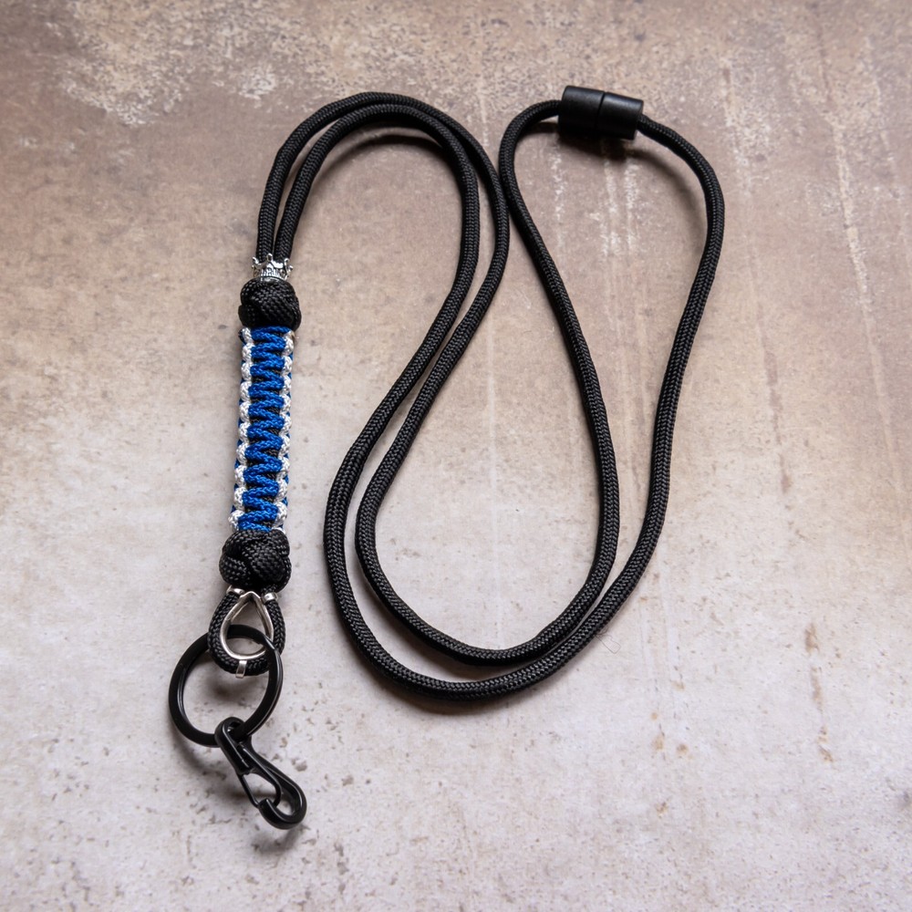 Adjustable Paracord Neck Teacher Lanyard Ring Carabiner 2 colors Handmade Sydney