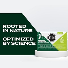 Stem Repels Mosquitoes: Mosquito Repellent Wipes with Botanical Extracts, 30…