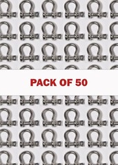 50x Bow Shackle 5mm 3/16″ Stainless Steel Marine 304 Clevis Boat Rigging Bracele