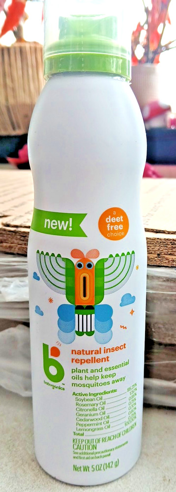 Babyganics Insect Repellent Continuous Spray Plant-Based Bug Protection 5 oz New