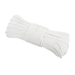 550 Paracord Rope 102ft, 4mm Thin Paracord Nylon Survival Cord White