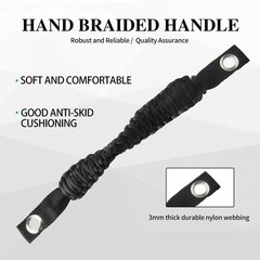 4 x Paracord Grab Handles Compatible with Wrangler JK JKU JL JLU JT Accessories