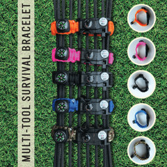 Trek Outfit 20-in-1 Survival Bracelet – 2 Pack