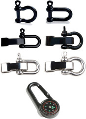 7 Packs Metal Buckles for Survival Paracord Bracelets, Adjustable Stylish Alloy