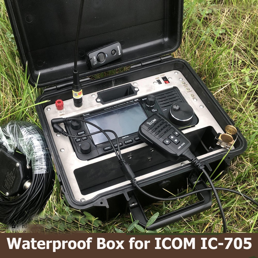 Waterproof Box for Outdoor Survival Radio Emergency Communication ICOM IC-705 US