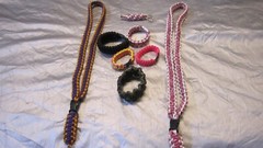 Bulk Lot Paracord 550 cord. Neck Lanyard. Wrist ID strap. key chain. Handmade #1